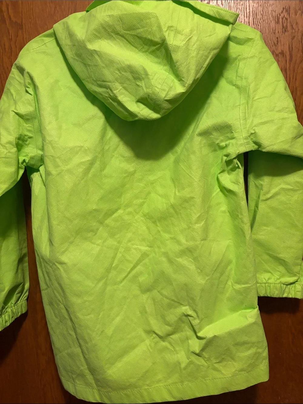 Kids' Neon Green Hooded Raincoat by Frog tongs